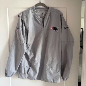 Nike Men's New England Patriots Gray Quarter zip pullover